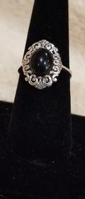 Vintage Black onyx Ring Size 8 120//280